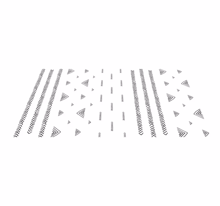 Kortárs geometrikus minták vinil szőnyeg etnikai - TenStickers