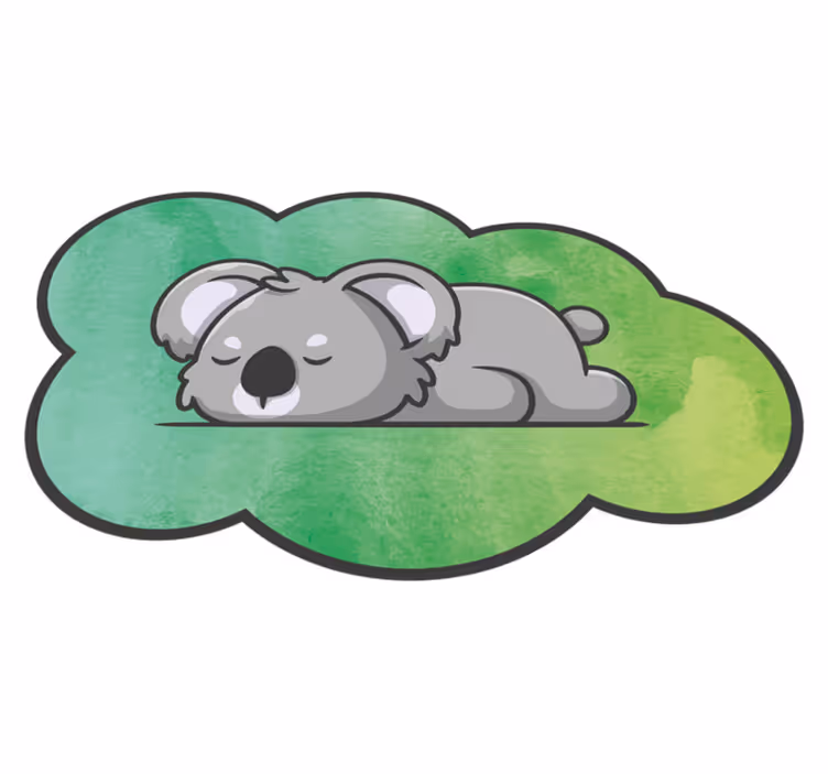 Szunnyadó koala vinil szőnyeg óvodák - TenStickers