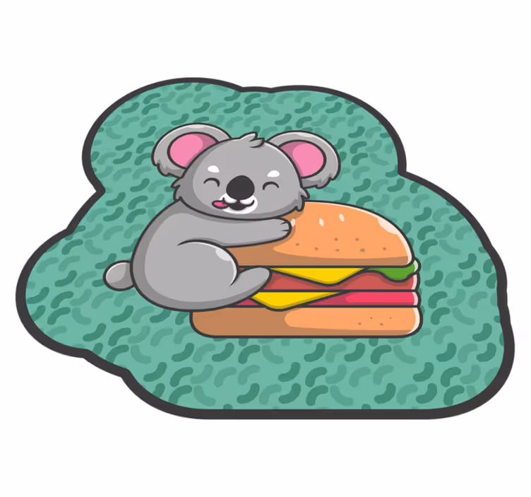 Aranyos koala falatkák vinil szőnyeg óvodák - TenStickers
