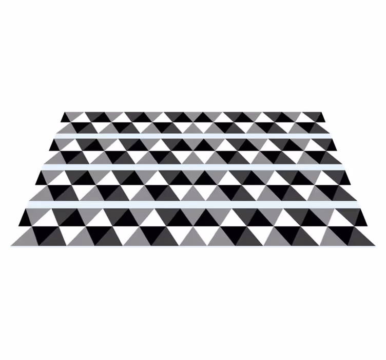 Szürke háromszög minta vinil szőnyeg geometriai - TenStickers