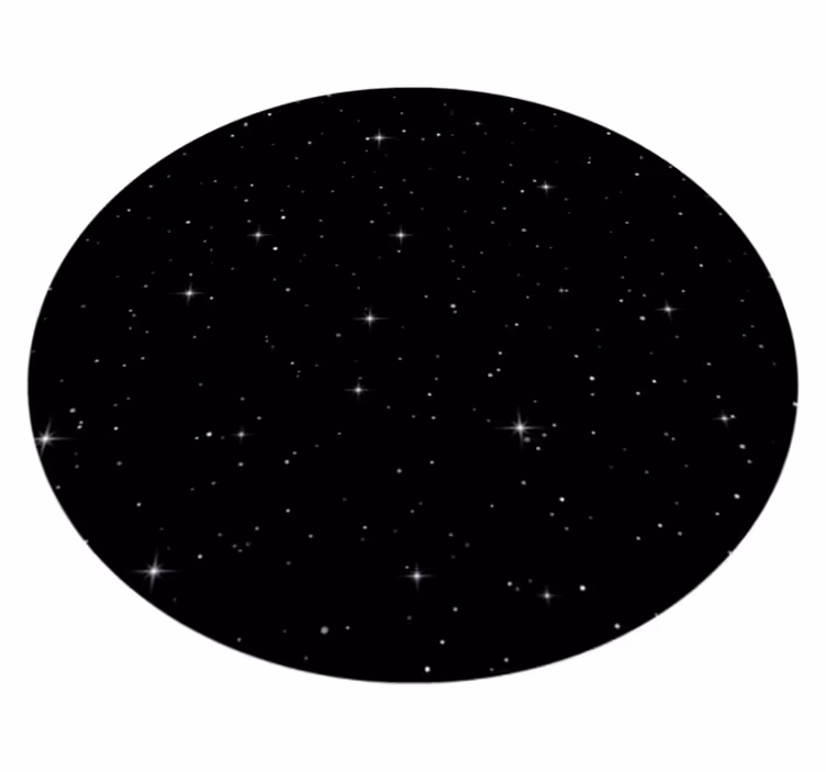 Sötét univerzum csillagok jellegű vinyl szőnyeg - TenStickers