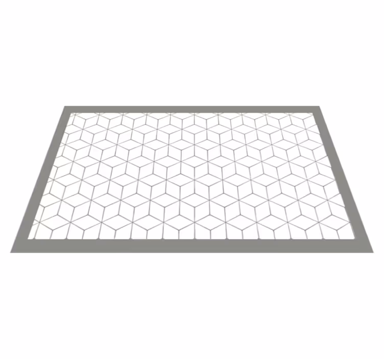 Hexagonális elrendezés vinil szőnyeg geometriai - TenStickers