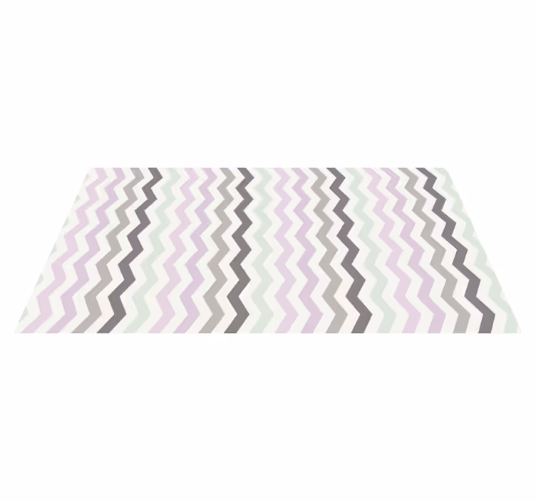 Chevron cikcakk északi hullámok vinil szőnyeg geometriai - TenStickers