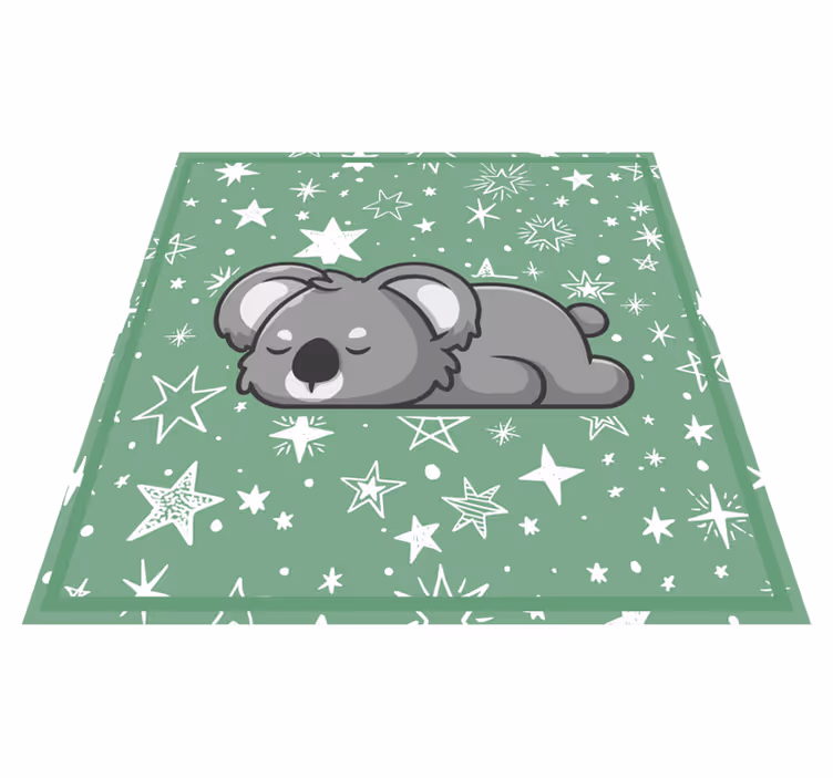 Alvó koala csillagok vinil szőnyeg gyerekek - TenStickers
