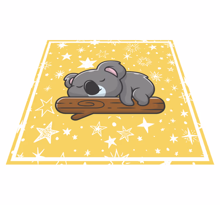 Alvó koala a fa ága állati szőnyeg - TenStickers
