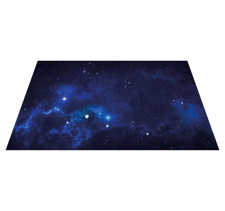 Cosmic nebula scene vinil szőnyeg csillagok - TenStickers