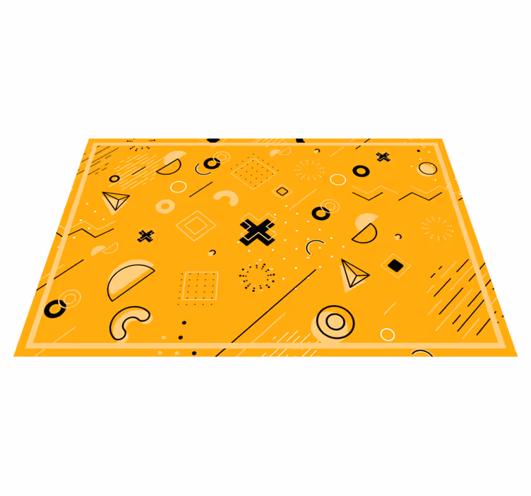 Absztrakt formák minta vinil szőnyeg geometriai - TenStickers
