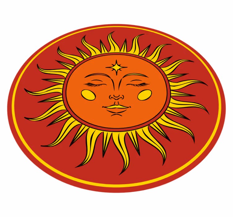 Napsütéses arc vinil szőnyeg természet - TenStickers