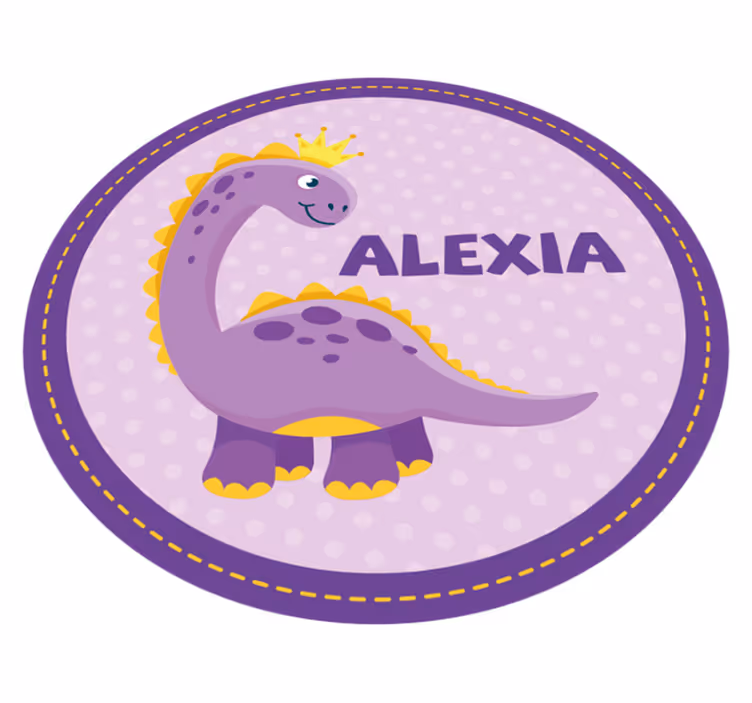 Dinoszaurusz grafika Vinil szőnyeg nevekkel - TenStickers