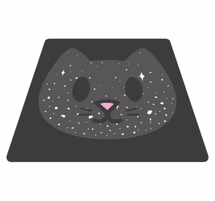 Aranyos macska arc vinil szőnyeg óvodák - TenStickers
