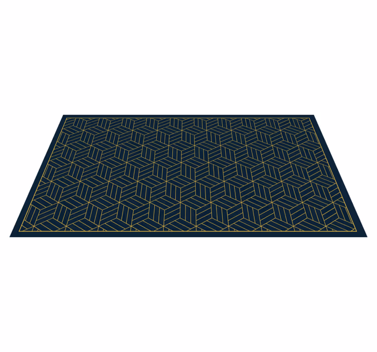 Varratok geometriai köbmintás nappali szőnyeg - TenStickers