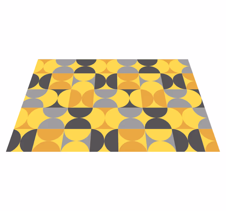 Geometriai groovy mintás nappali szőnyeg - TenStickers