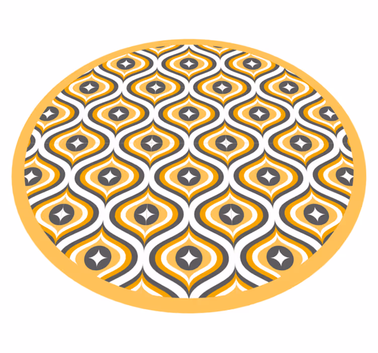 íves ékszerminta vinil szőnyeg geometriai - TenStickers