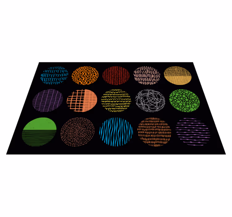 élénk mintagyűjtemény vinil szőnyeg modern - TenStickers