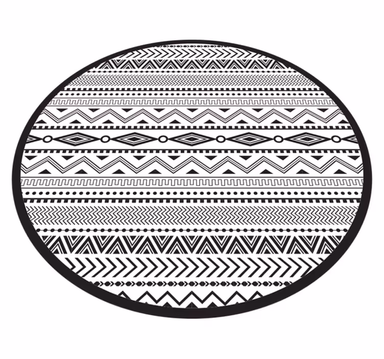 Absztrakt geometriai elemek vinil szőnyeg skandináv - TenStickers