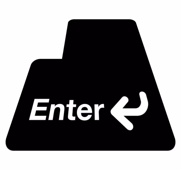 Belépő jelzés vinil szőnyeg tinik - TenStickers