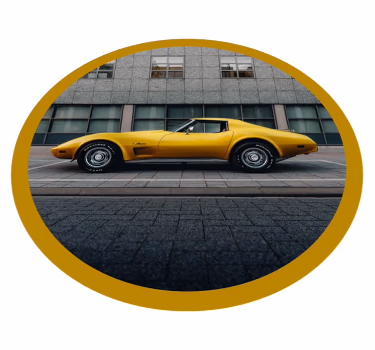 Chevrolet corvette vintage szőnyeg - TenStickers