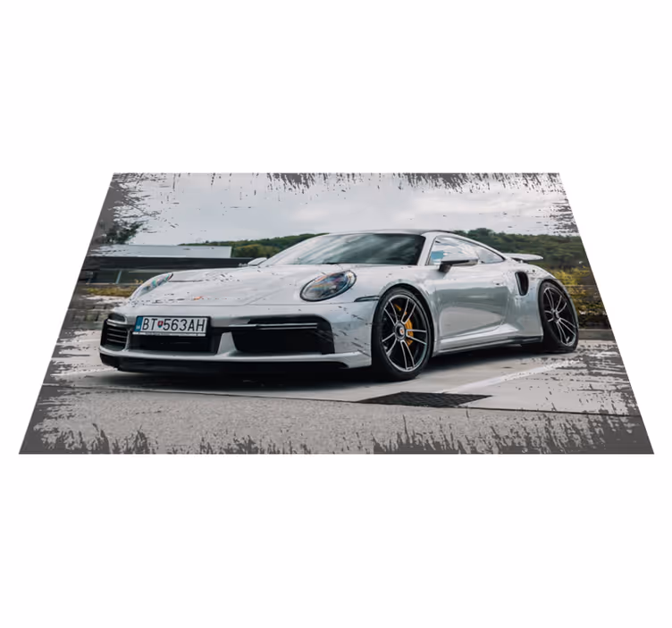 Modern porsche 911 vintage szőnyeg - TenStickers
