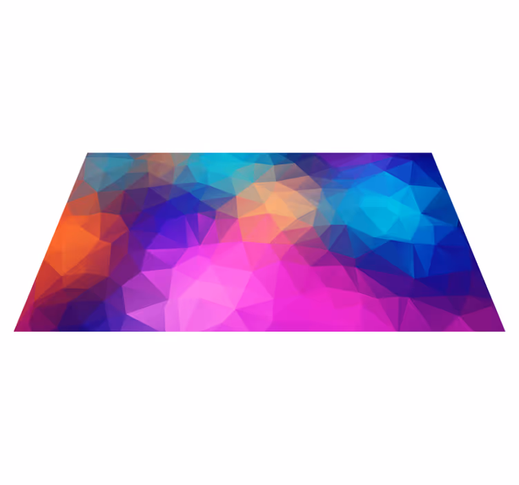 Színes fúzió vinil szőnyeg geometriai - TenStickers