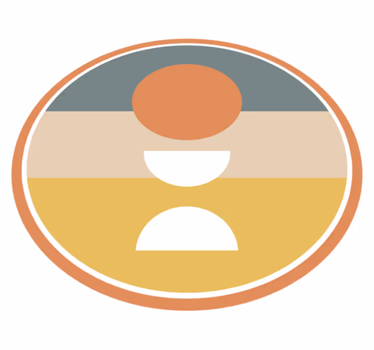 Körkörös színharmónia vinil szőnyeg minimalista - TenStickers