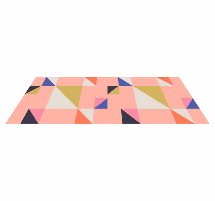 Modern háromszögek vinil szőnyeg geometriai - TenStickers
