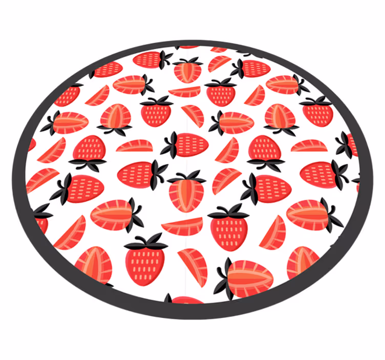 Eper illusztráció vinil szőnyeg konyha - TenStickers