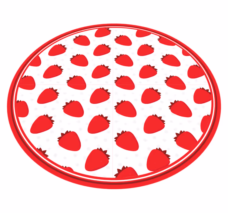 Eper minta vinil szőnyeg állat - TenStickers