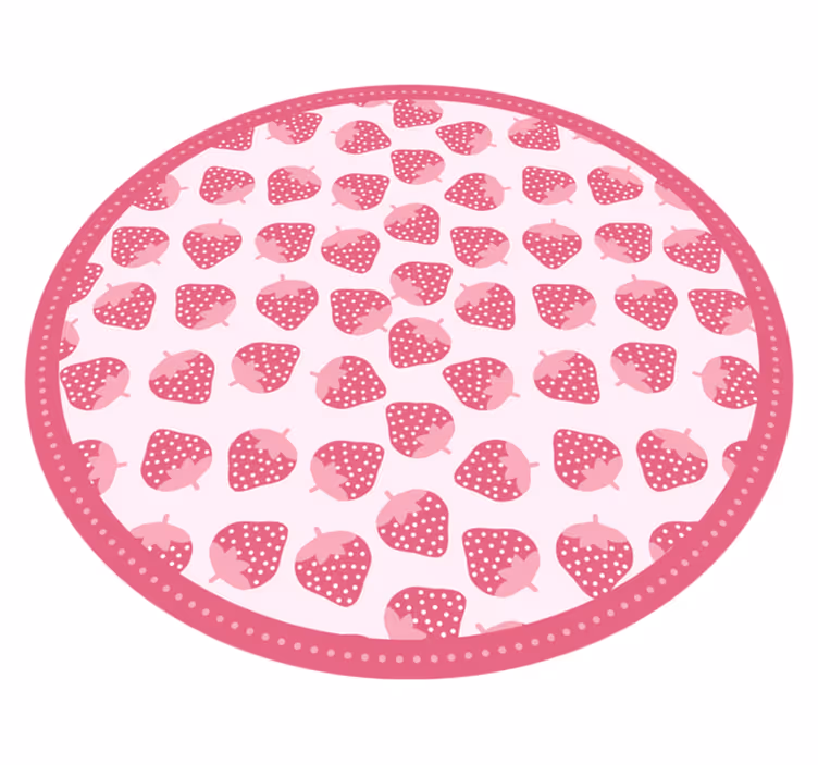 édes eper minta vinil szőnyeg konyha - TenStickers