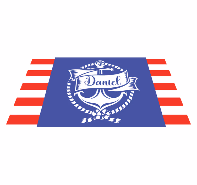 Tengeri horgony személyre szabott szőnyeg - TenStickers