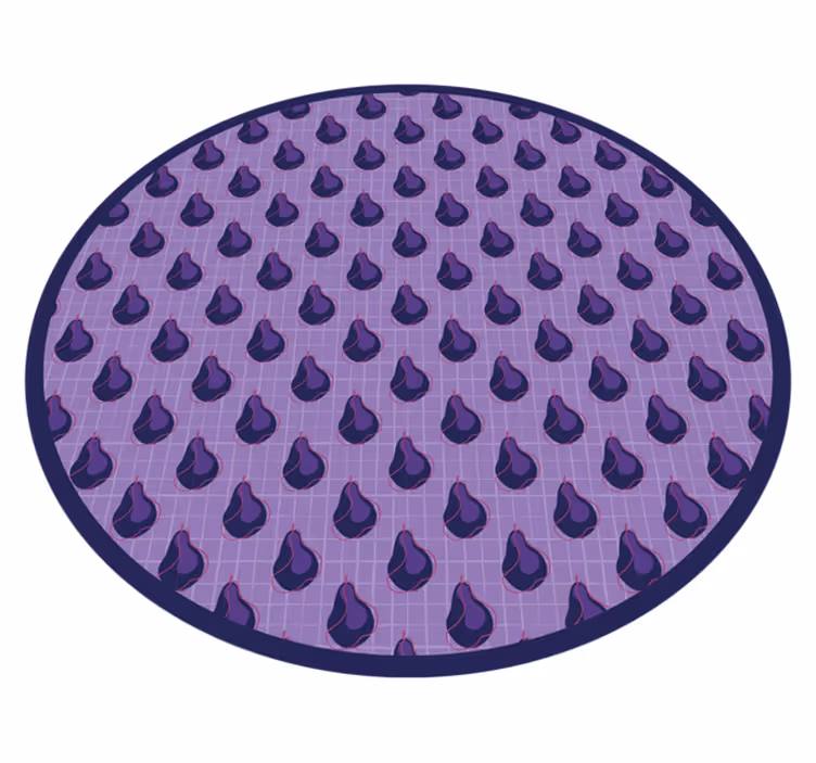 Lila cseppminta vinil szőnyeg konyha - TenStickers