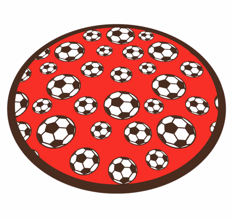 Futballlabda motívum vinil szőnyeg Játékok - TenStickers