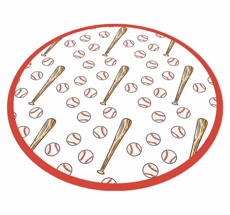 Baseball szezon móka vinil szőnyeg Játékok - TenStickers