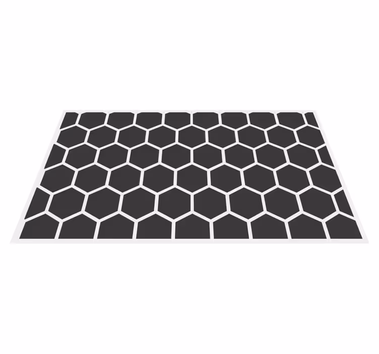 Hexagonális motívum vinil szőnyeg geometriai - TenStickers