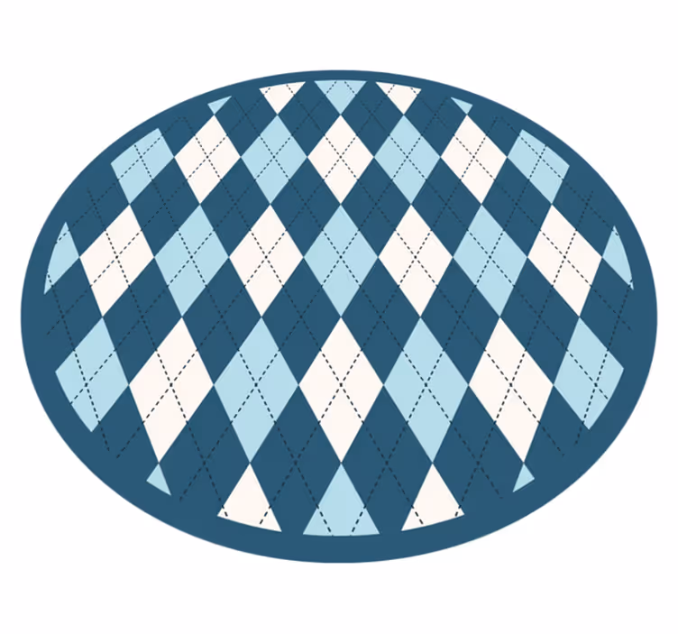 Gyémántmintás elegancia vinil szőnyeg geometriai - TenStickers