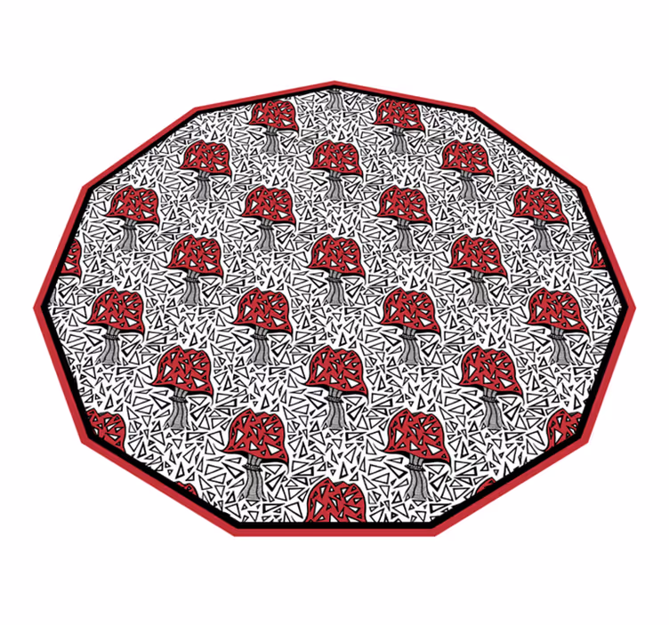 Minta zentangle gomba konyha padlólap - TenStickers