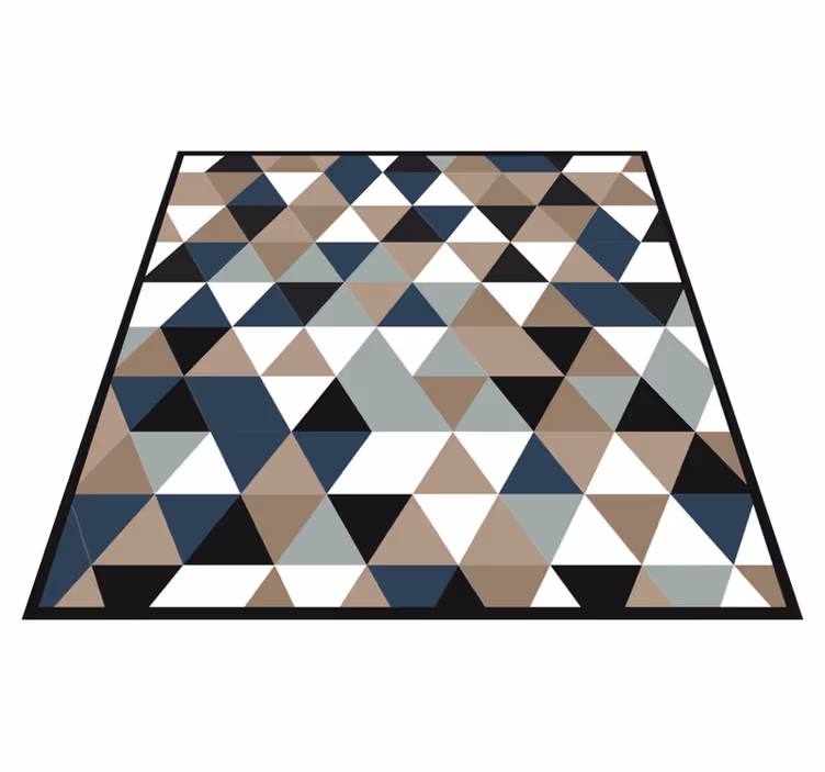 Háromszög alakú hangok vinil szőnyeg geometriai - TenStickers