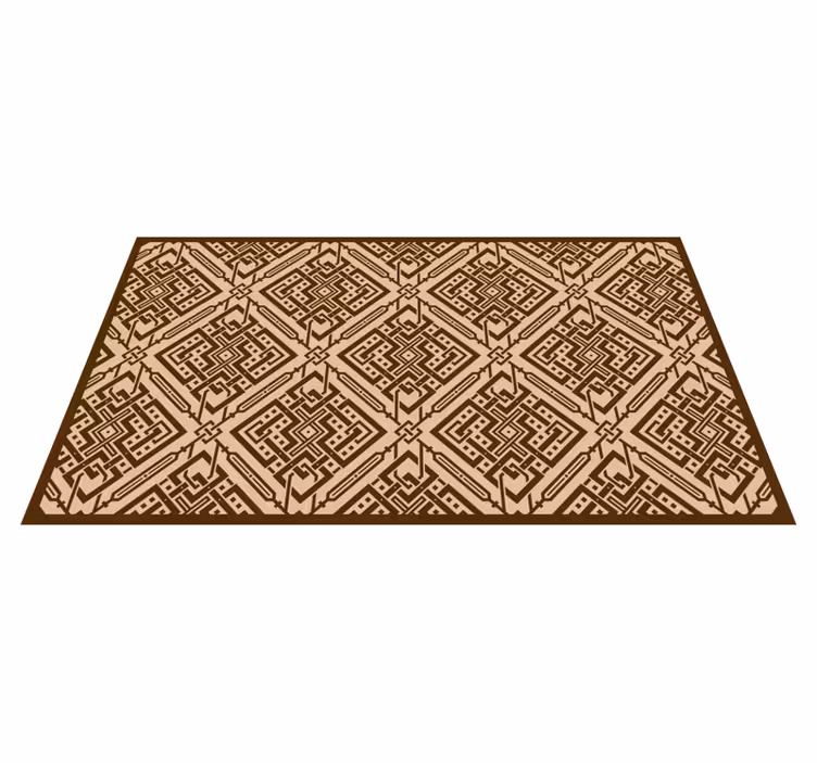 Elegáns geometriai elem Vinil szőnyeg nappali - TenStickers