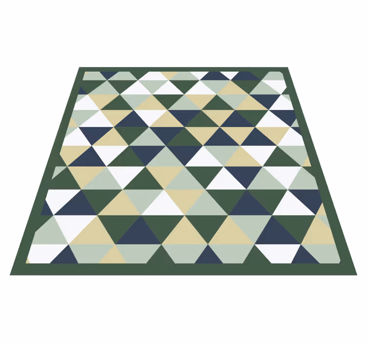 Háromszög alakúak vinil szőnyeg geometriai - TenStickers