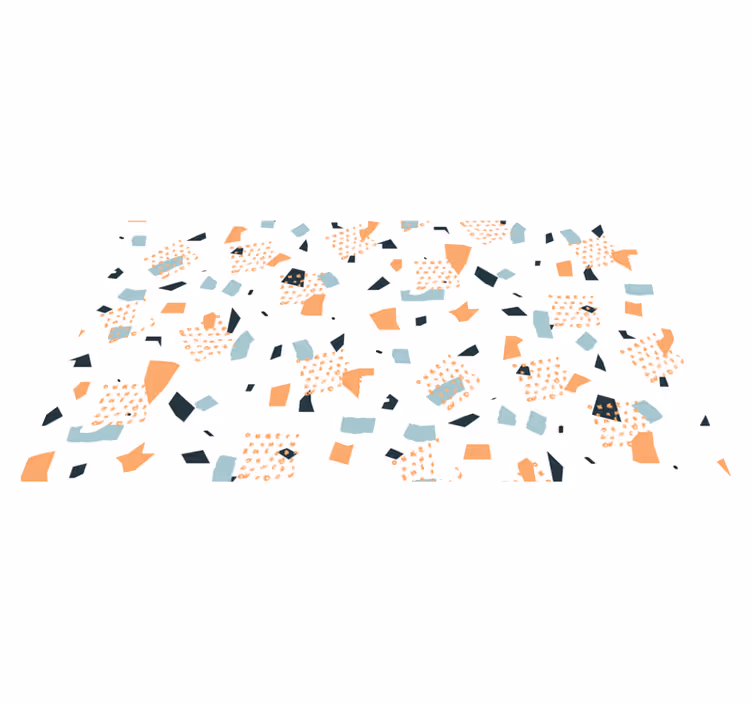 Absztrakt formák koncepció vinil szőnyeg geometriai - TenStickers