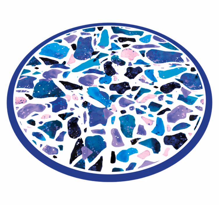 Színes kőmozaik Márvány vinil szőnyeg - TenStickers