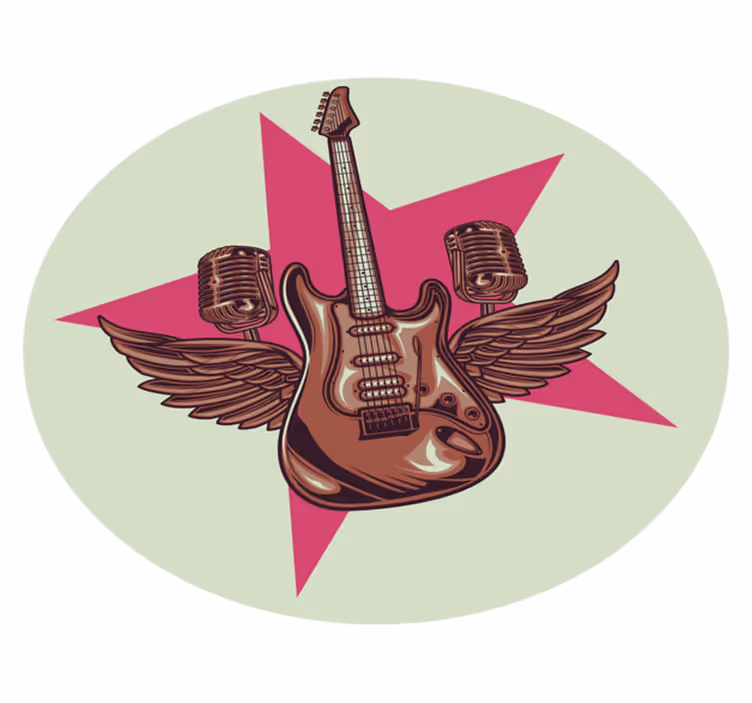 Rock sztár emlék - vinil szőnyeg tinik - TenStickers