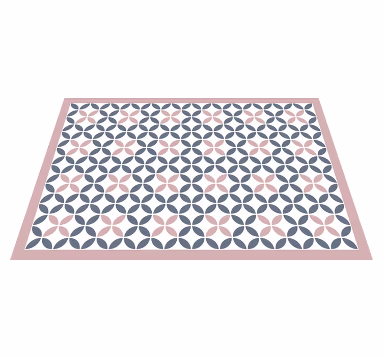 Pasztell színek geometriai körök csempe szőnyeg - TenStickers