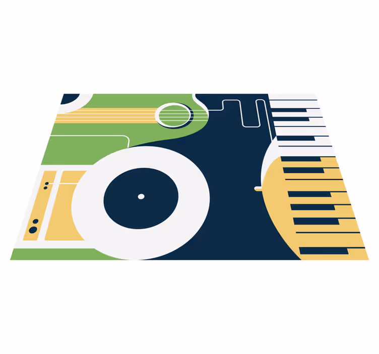 Hangszer motívum Vinil szőnyeg téglalap - TenStickers