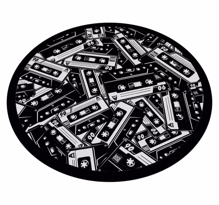 Cassette tape koncepció vinil szőnyeg másoknak - TenStickers