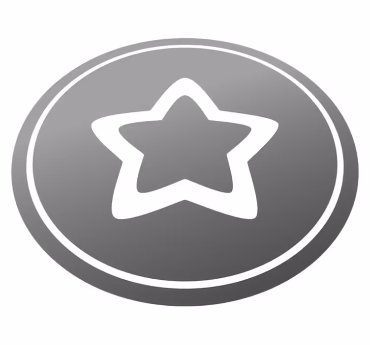 Stílusos szürke mintás vinil szőnyeg csillagok - TenStickers