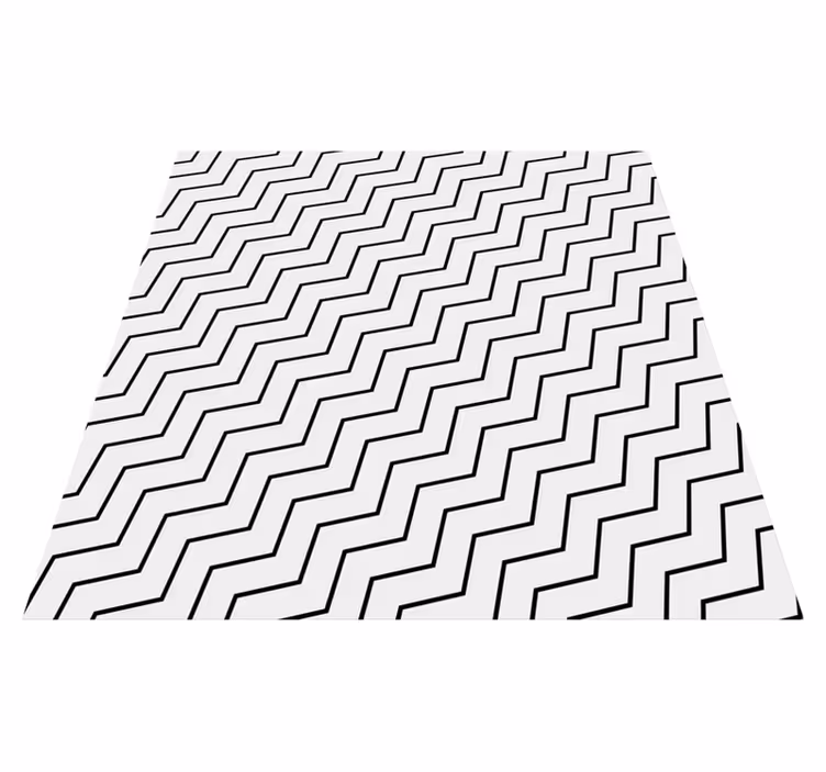 Zigzag trend vinil szőnyeg geometriai - TenStickers