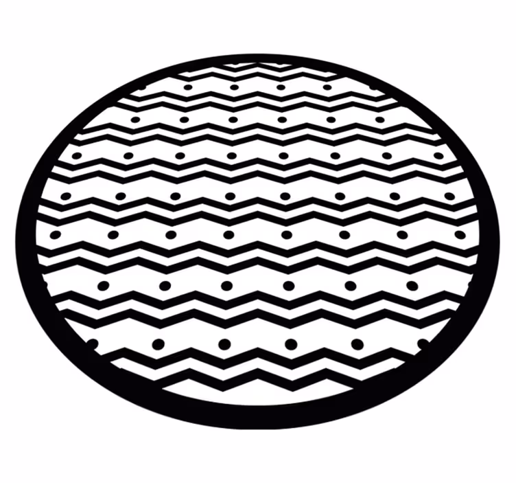 Hullámos pontminta vinil szőnyeg geometriai - TenStickers