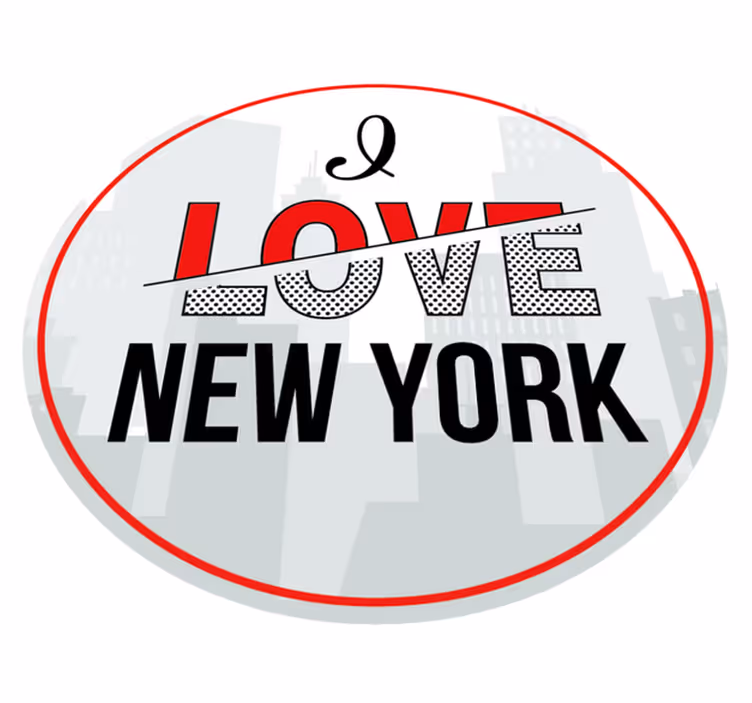 Szeretem new yorkot vinil szőnyeg mondatokkal - TenStickers