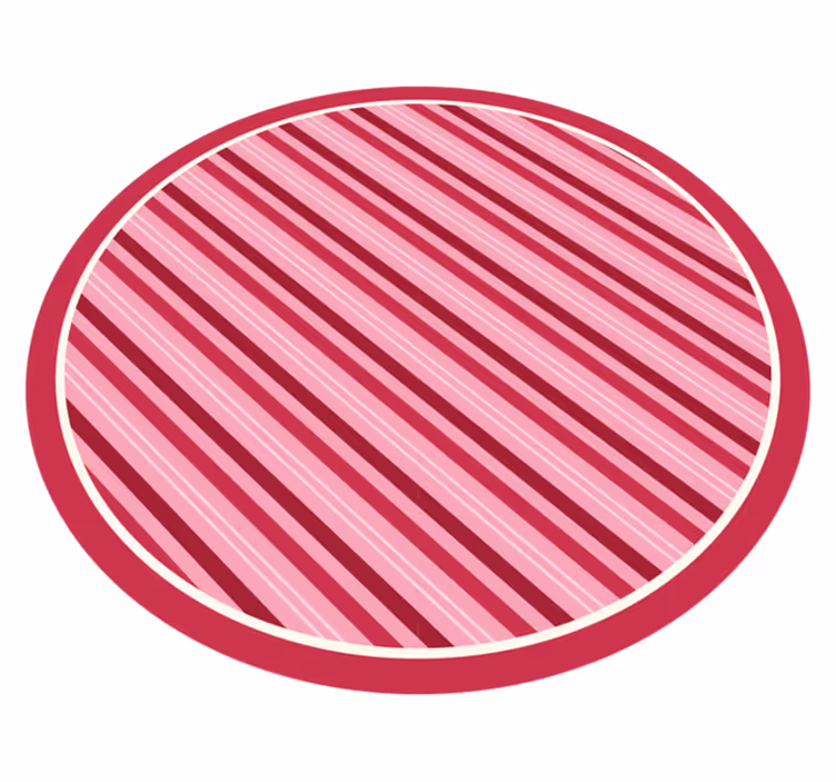 Rózsaszín csíkos elegancia vinil szőnyeg gyerekek - TenStickers