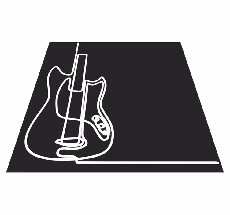Elektromos gitár minimalista design modern szőnyeg - TenStickers